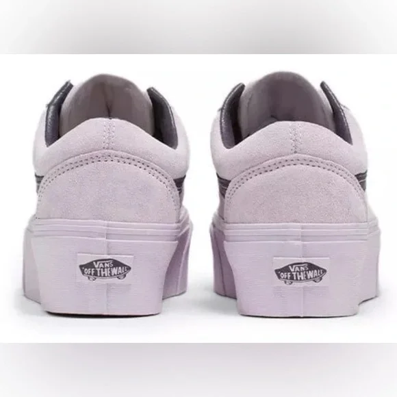 •VANS•NWT LAVENDER SUEDE STACKFORM LOW TOP OLD SKOOL SNEAKERS SIZE 8 - Picture 5 of 10